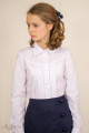 Блуза с защипами и треугольной кокеткой Артикул: 5045