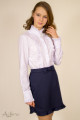 Блуза с брошью "Лилия"-пайетки Артикул:5046