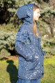 Куртка зимняя золотистые снежинки Артикул: 7041